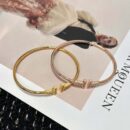 带钻 ☀️Tiffany&co 蒂芙尼 经典款T字系列 带钻银色玫瑰金双T手镯 ☀️
