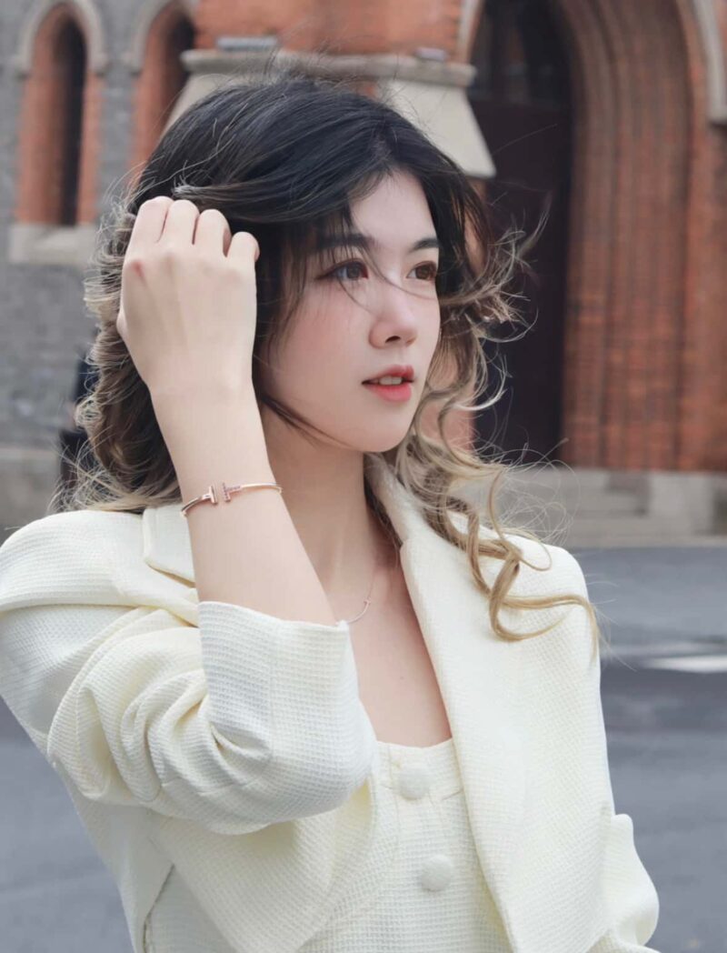 粉钻款☀️Tiffany&co 蒂芙尼 经典款T字系列 绿松石带钻玫瑰金双T手镯 ☀️ - Image 5