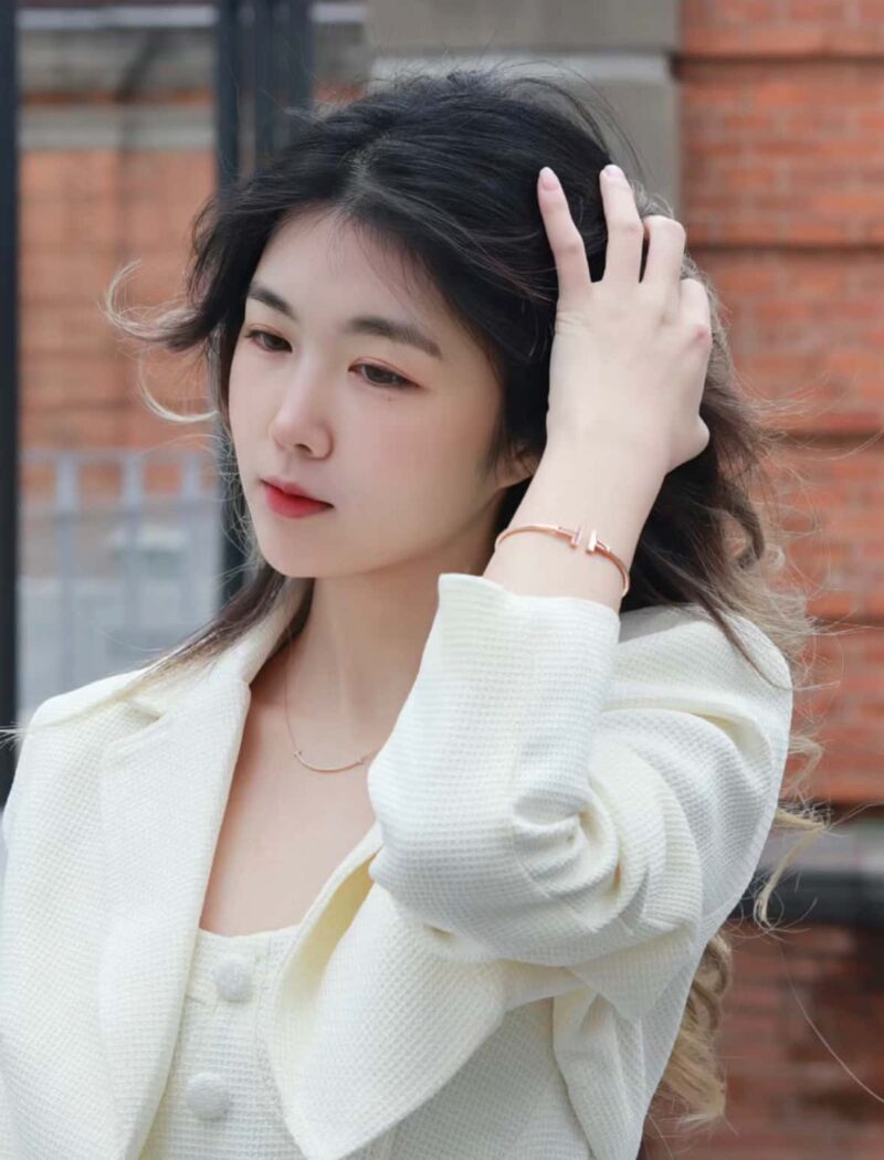粉钻款☀️Tiffany&co 蒂芙尼 经典款T字系列 绿松石带钻玫瑰金双T手镯 ☀️ - Image 6