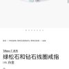 ☀️Tiffany&co 蒂芙尼 经典款T字系列 绿松石带钻银色双T戒指 ☀️