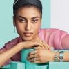 ☀️Tiffany&co 蒂芙尼 经典款T字系列 绿松石带钻银色双T戒指 ☀️