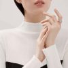 ☀️Tiffany&co 蒂芙尼 经典款T字系列 绿松石带钻银色双T戒指 ☀️