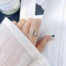 （5钻）☀️Tiffany&co 蒂芙尼 经典款T字系列 5钻双T戒指 ☀️