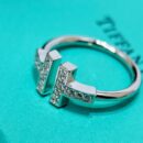 （5钻）☀️Tiffany&co 蒂芙尼 经典款T字系列 5钻双T戒指 ☀️