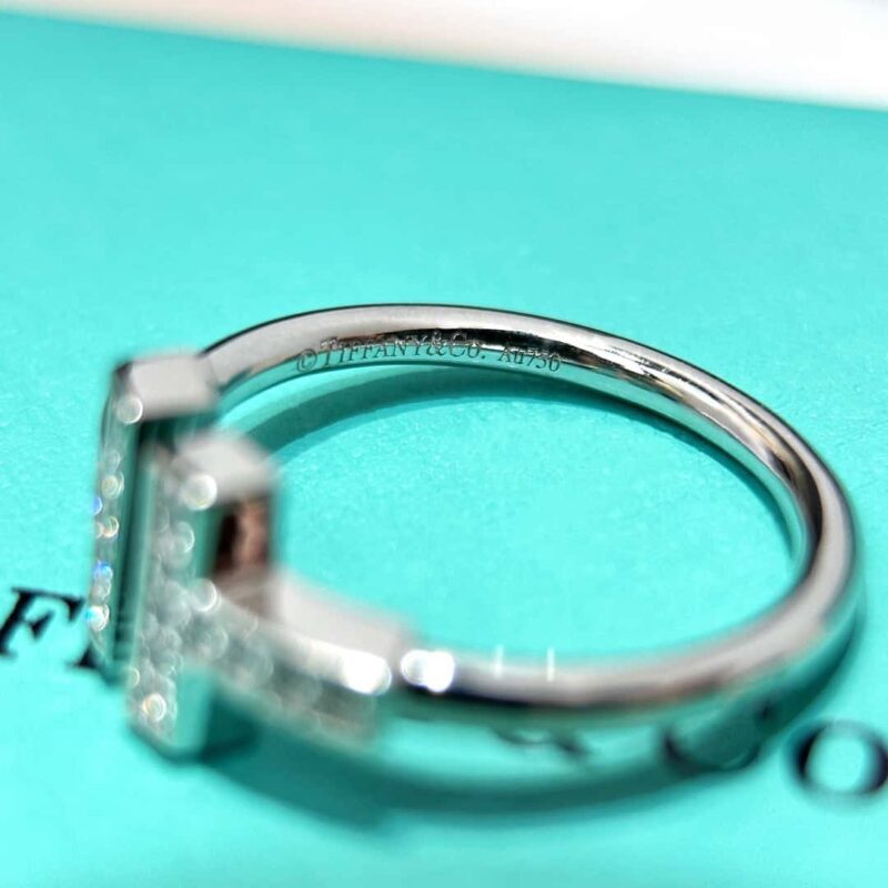 （5钻）☀️Tiffany&co 蒂芙尼 经典款T字系列 5钻双T戒指 ☀️ - Image 13