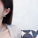 香奈儿耳钉 ☀️原单货 ☀️☑️ 香奈儿CHANEL金色菱格耳钉耳环 ☀️