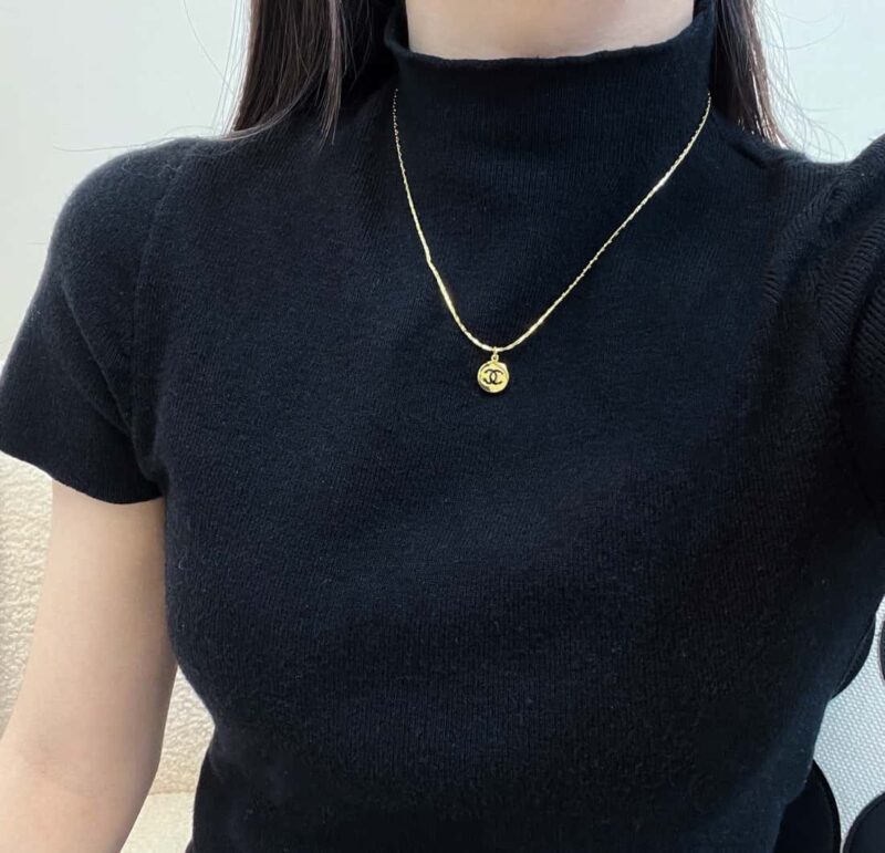 香奈儿项链 ☀️☑️ 香奈儿中古系列圆形双c项链 ☀️ - Image 6