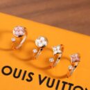 ☀Louis Vuitton 路易威登COLOR BLOSSOM MINI STAR 粉贝 白贝钻石戒指