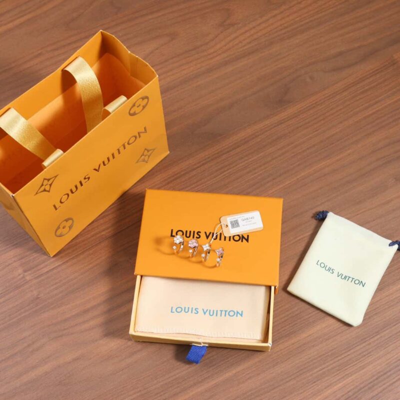 ☀Louis Vuitton 路易威登COLOR BLOSSOM MINI STAR 粉贝 白贝钻石戒指 - Image 8
