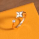 ☀Louis Vuitton 路易威登COLOR BLOSSOM MINI STAR 粉贝 白贝钻石戒指