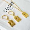 Celine赛琳凯旋门项链 耳钉耳环