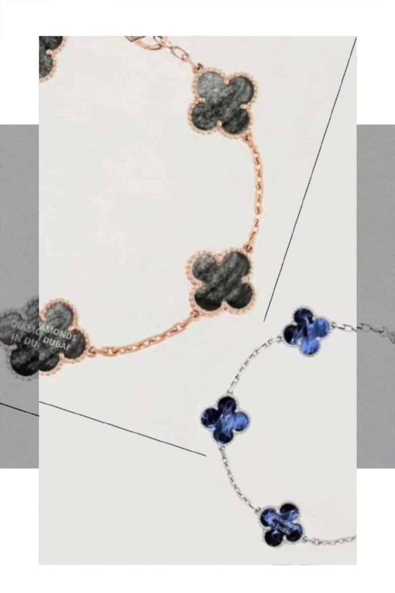 ☀️Van Cleef &Arpels 梵克雅宝银曜石五花手链 ☀ - Image 2