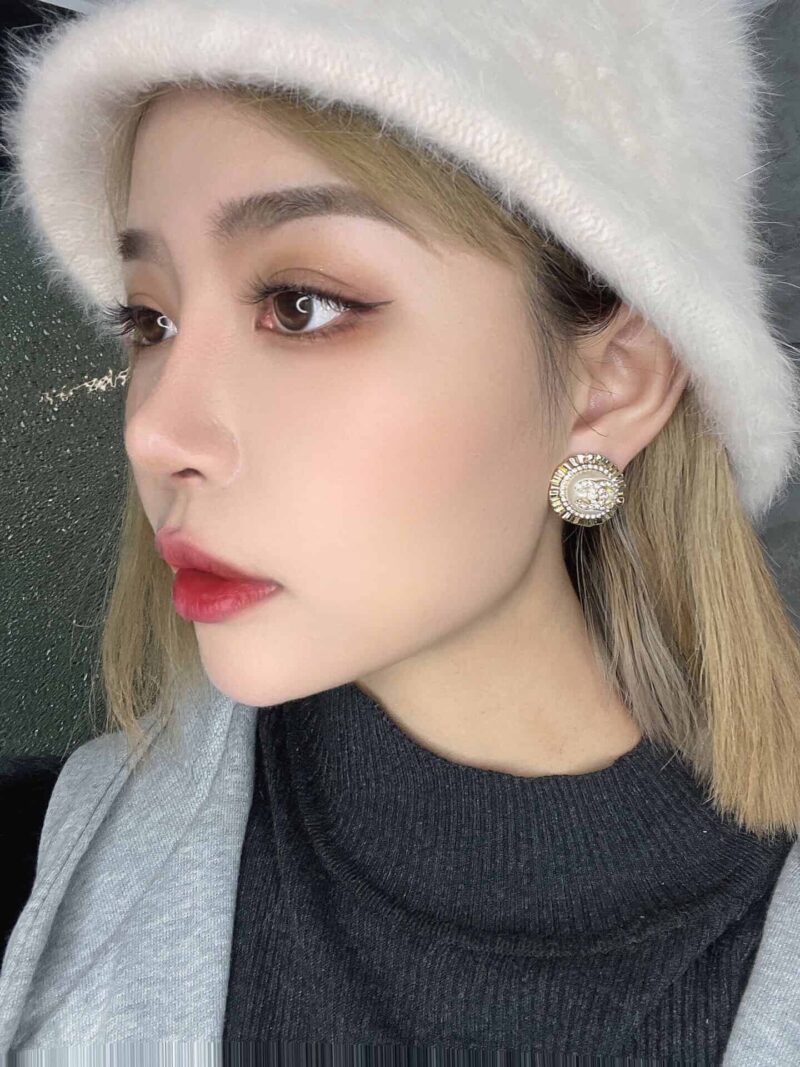 CHANEL香奈儿双c耳钉耳环 - Image 3