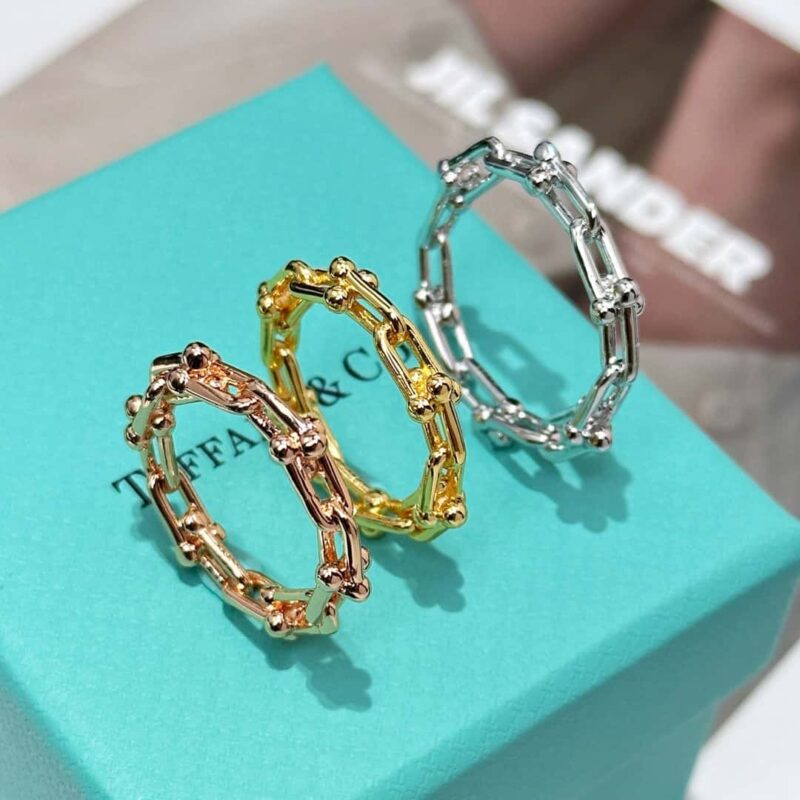 ☀️原单货 ☀️Tiffany&co 蒂芙尼HardWear系列 马蹄光面戒指 ☀️ - Image 14