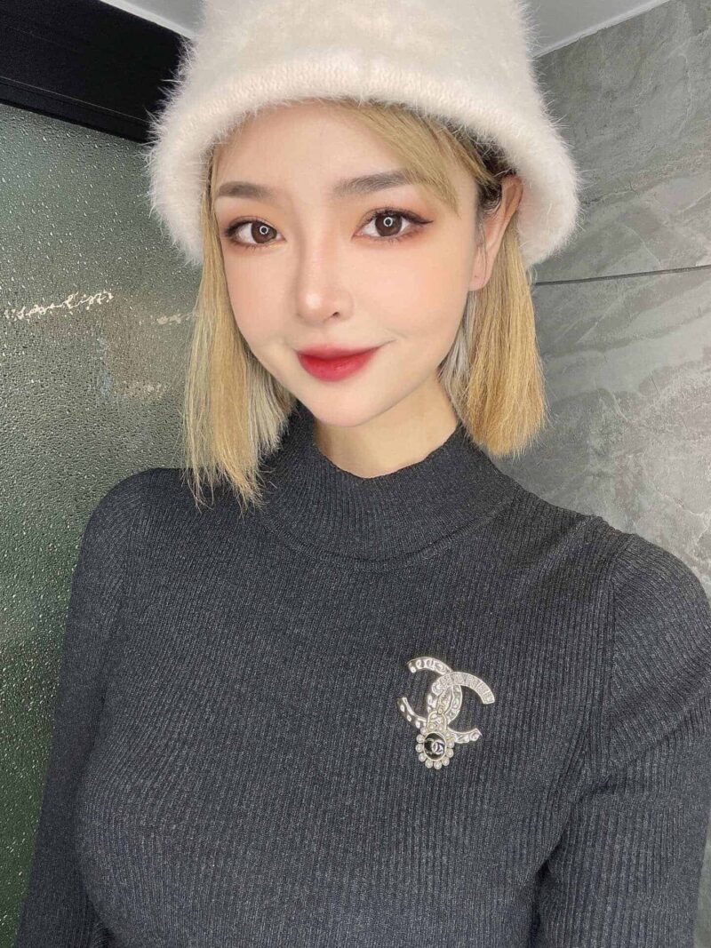 CHANEL香奈儿双c珍珠胸针 耳钉耳环 - Image 4