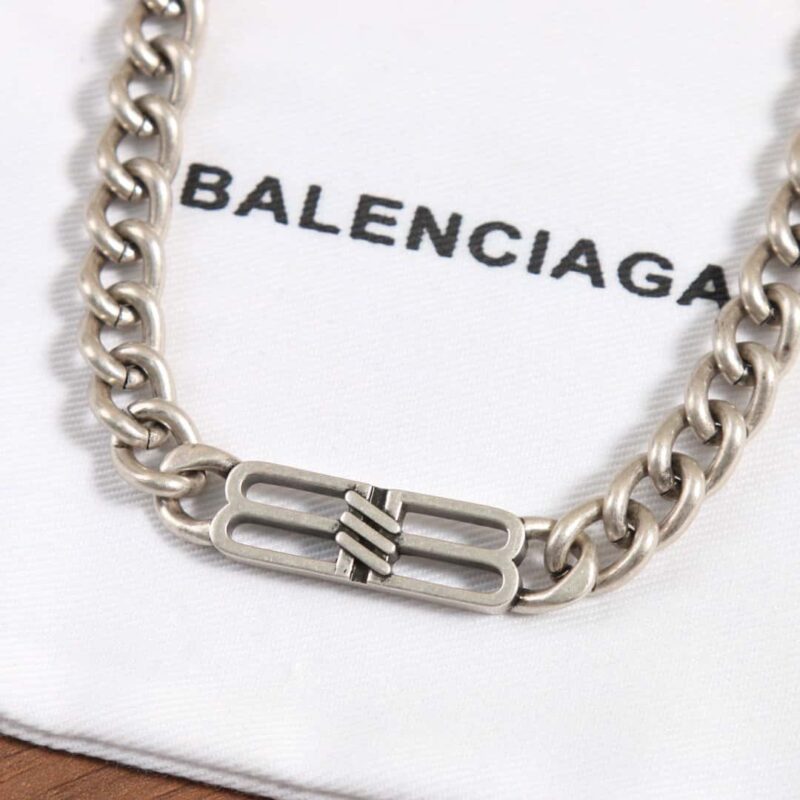 ☀️️巴黎世家BALENCIAGA双B满钻项链 - Image 16