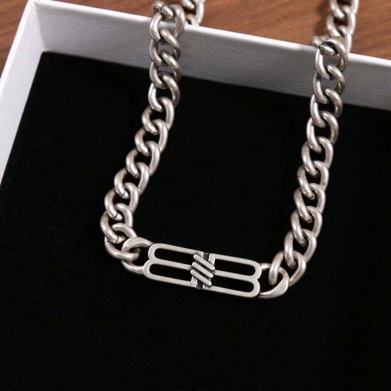 ☀️️巴黎世家BALENCIAGA双B满钻项链 - Image 17