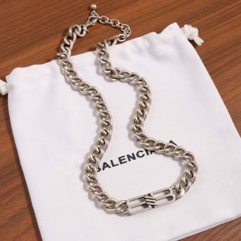 ☀️️巴黎世家BALENCIAGA双B满钻项链 - Image 18