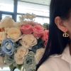 ☑️DIOR迪奥CD大小粉色珍珠耳环耳钉