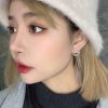 CHANEL香奈儿字母珍珠耳钉耳环