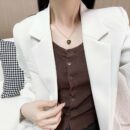☀️☑️ Celine瑟琳黑色桃心凯旋门项链 ☀️