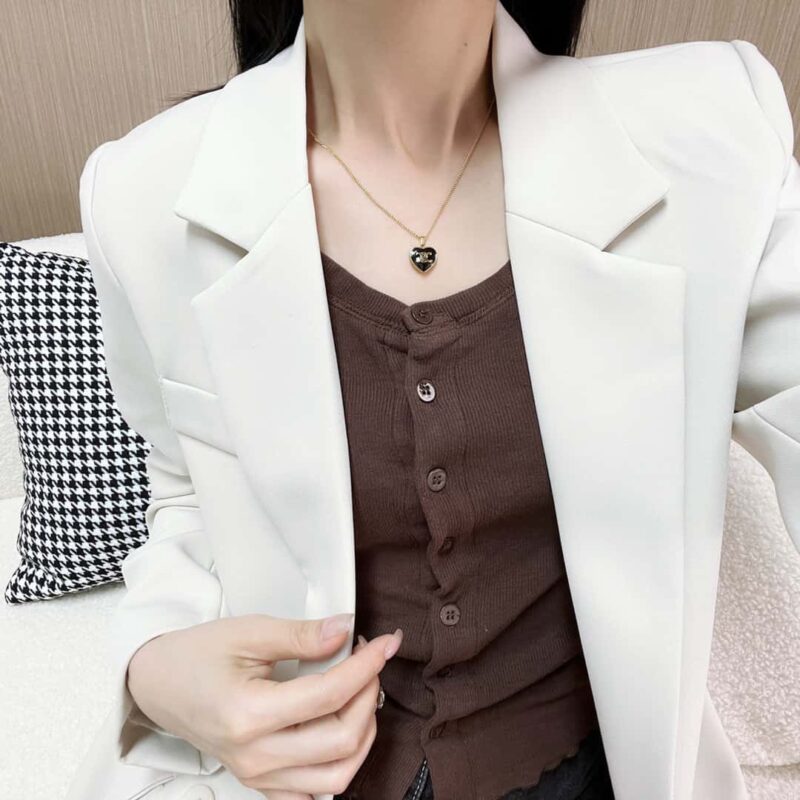 ☀️☑️ Celine瑟琳黑色桃心凯旋门项链 ☀️ - Image 7