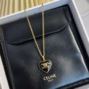 ☀️☑️ Celine瑟琳黑色桃心凯旋门项链 ☀️
