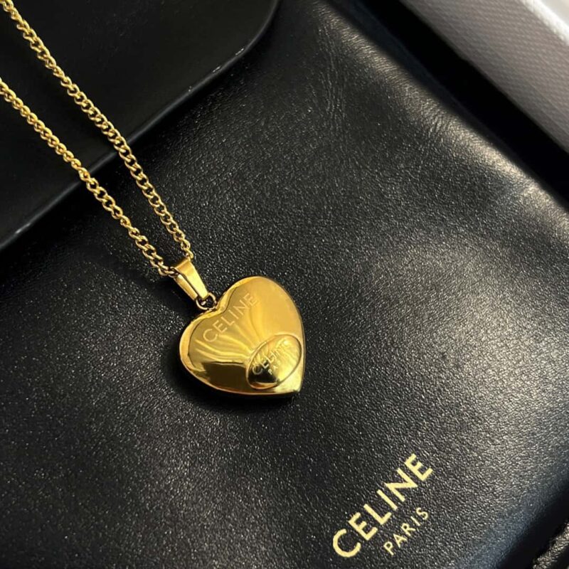 ☀️☑️ Celine瑟琳黑色桃心凯旋门项链 ☀️ - Image 9