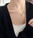 ☀️☑️ 香奈儿双层双c钻石项链 ☀️