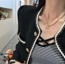 ☀️☑️ 香奈儿双层双c钻石项链 ☀️