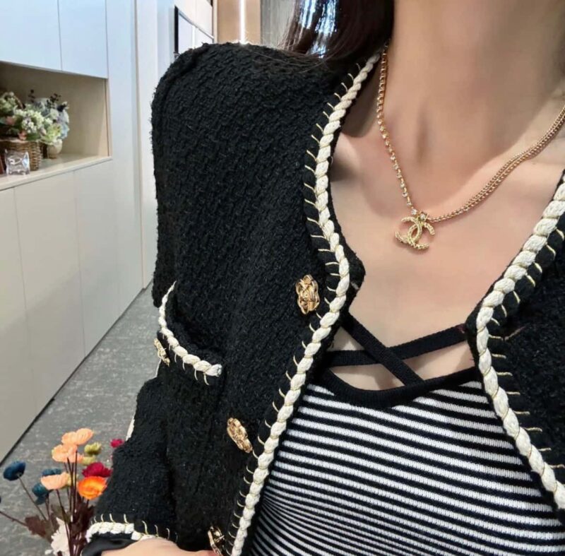 ☀️☑️ 香奈儿双层双c钻石项链 ☀️ - Image 6