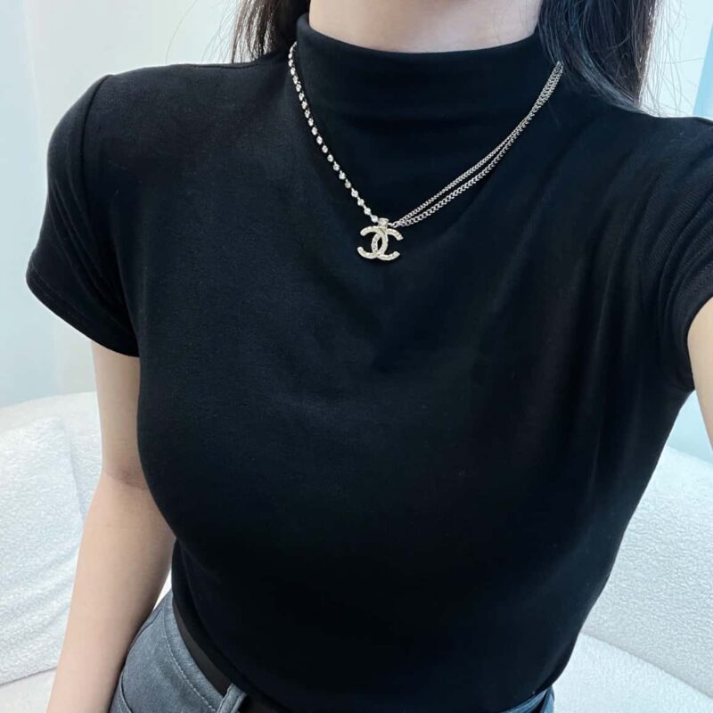 ☀️☑️ 香奈儿双层双c钻石项链 ☀️ - Image 9