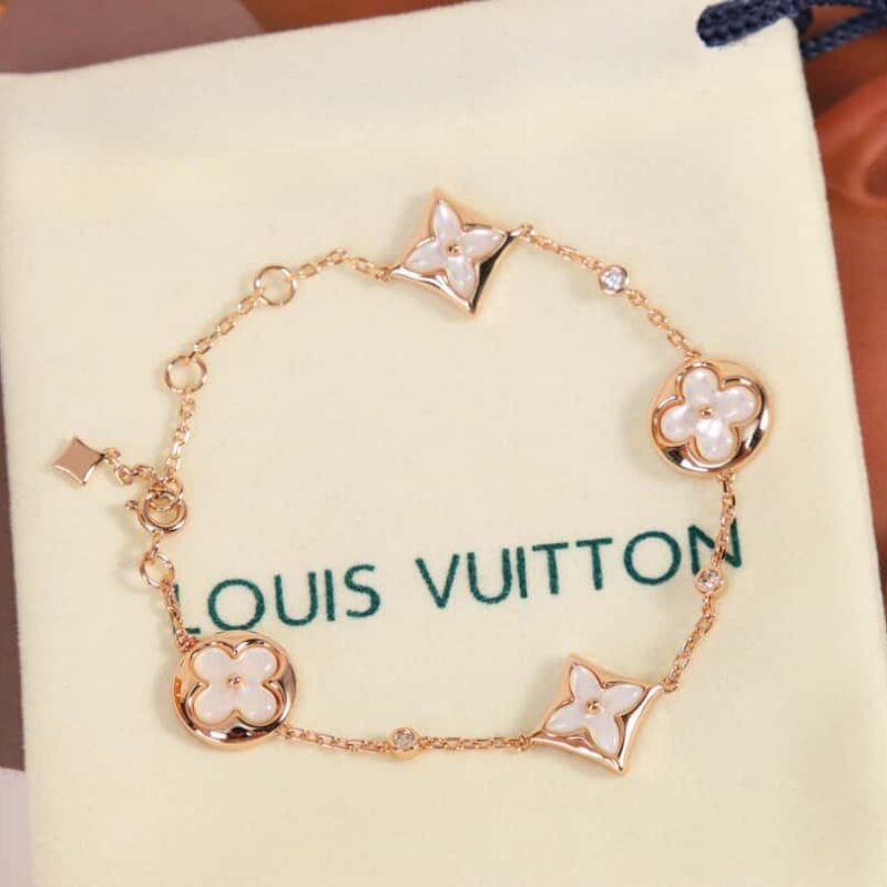 爆款 ☀Louis Vuitton 路易威登 LV白贝母四花手链 ☀