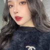 CHANEL香奈儿双c方钻胸针