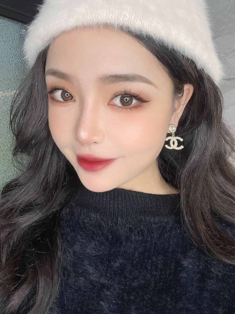 CHANEL香奈儿双c珍珠耳钉耳环 - Image 2