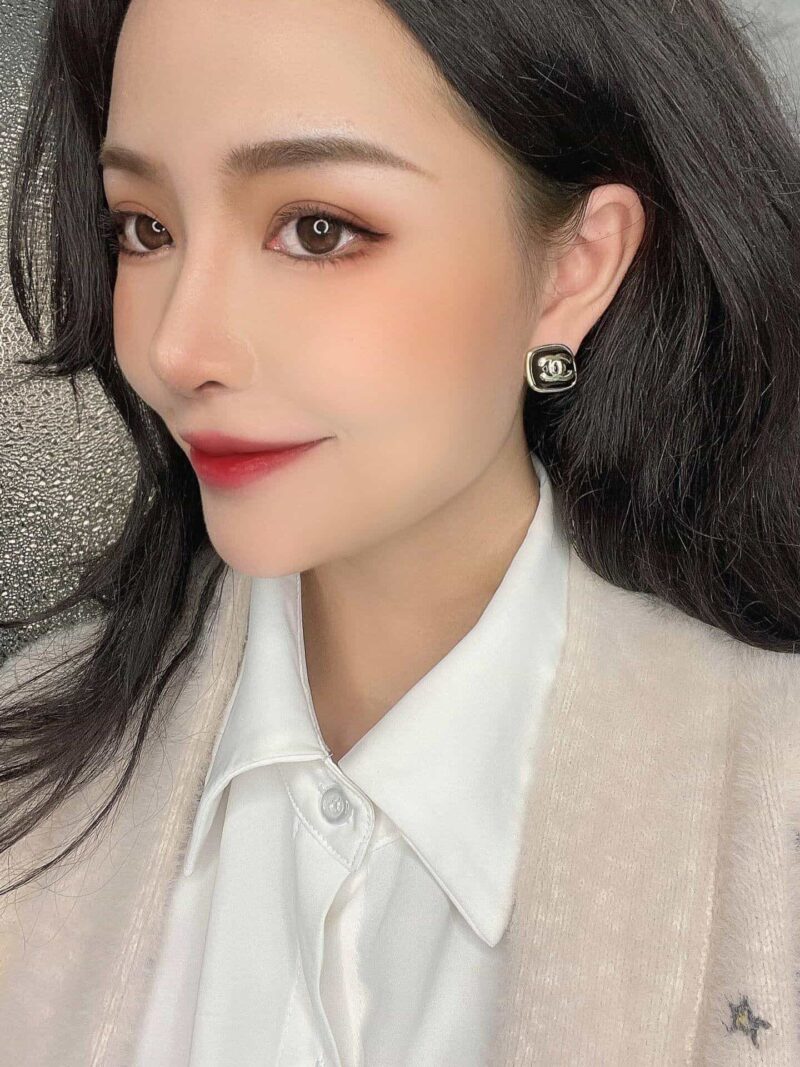 20CHANEL香奈儿双c耳钉耳环 - Image 3