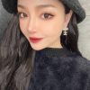 CHANEL香奈儿双c珍珠皇冠耳钉耳环