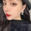 CHANEL香奈儿双c珍珠皇冠耳钉耳环