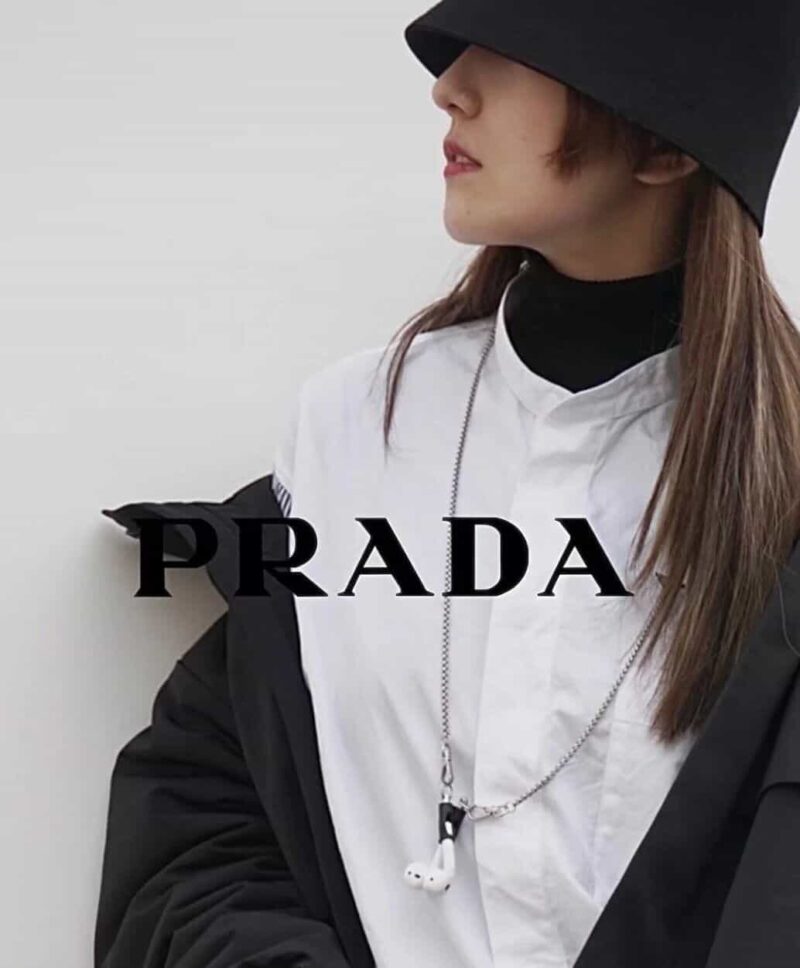 红遍全网 网红同款PRADA 三角标 AirPods 耳机链（没配耳机） - Image 2