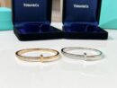 Tiffany&co 蒂芙尼 经典款T字系列T1带半钻手镯