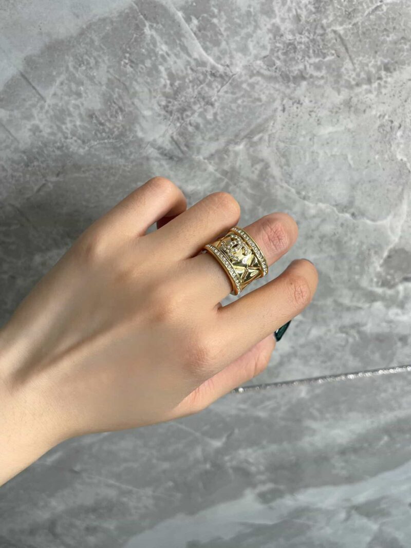 CHANEL香奈儿双c双排钻戒指 - Image 3