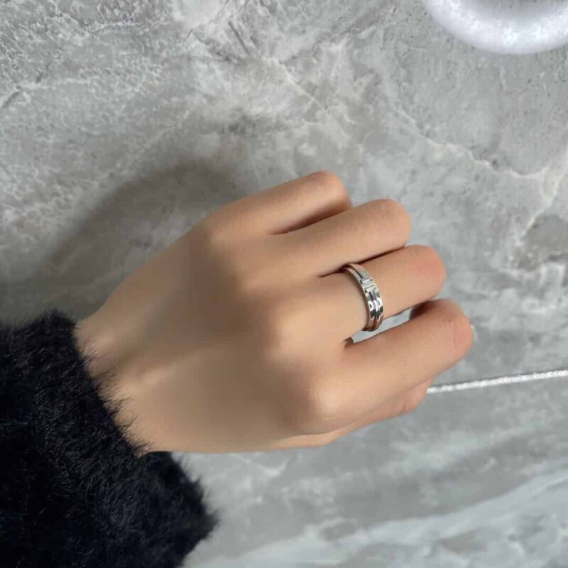 蒂芙尼Tiffany&co T系列 窄版光面戒指 - Image 12