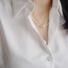 Celine瑟琳流苏金色字母项链