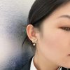 ☑️DIOR迪奥金色蝴蝶珍珠CD耳钉耳环