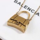 ☀️️巴黎世家BALENCIAGA金色包包👜项链