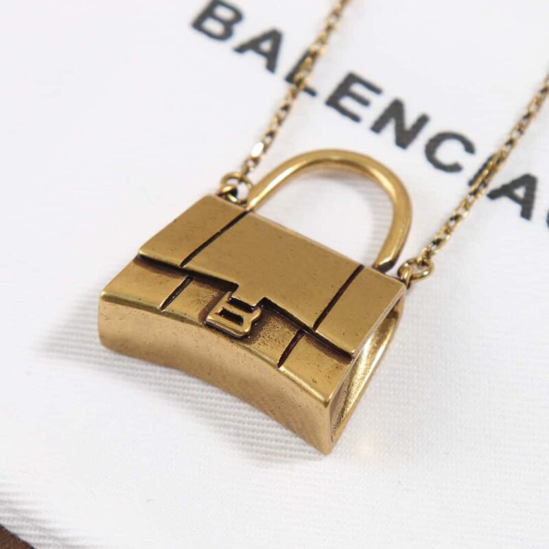 ☀️️巴黎世家BALENCIAGA金色包包👜项链 - Image 17