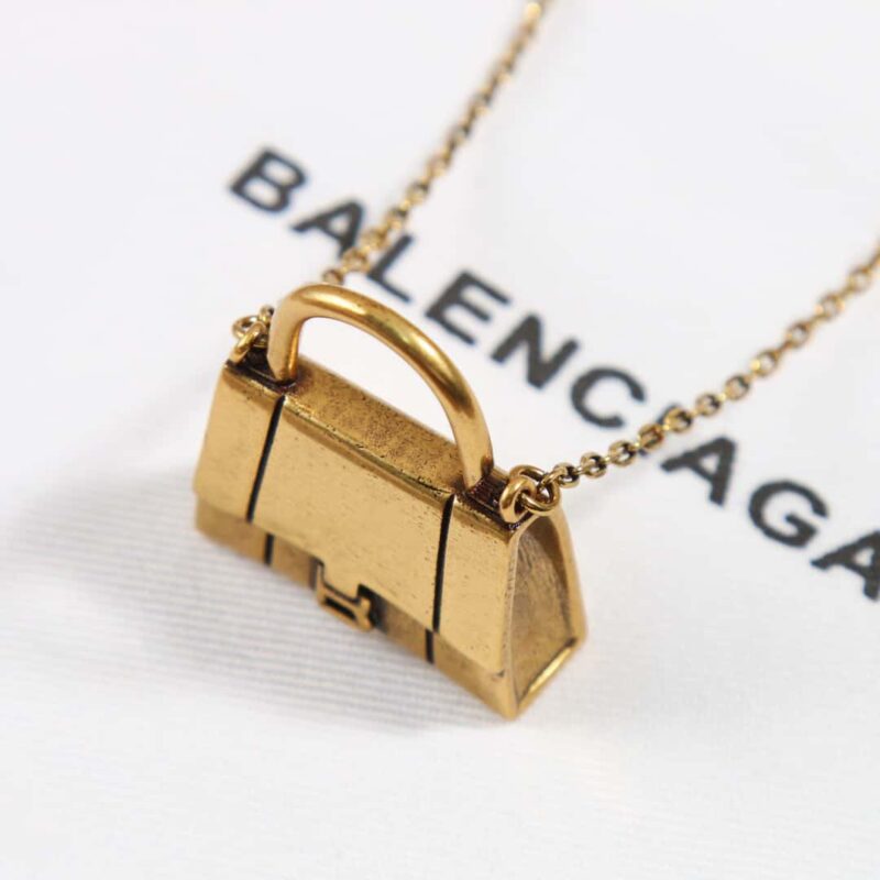 ☀️️巴黎世家BALENCIAGA金色包包👜项链 - Image 18