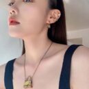 ☀️️巴黎世家BALENCIAGA金色包包👜项链
