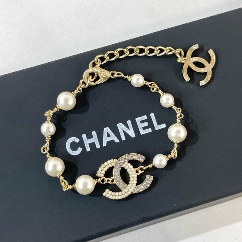 CHANEL香奈儿双c珍珠手链