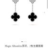 IMG_9980.jpg 梵克雅宝Magic Alhambra黑玛瑙四叶草耳拍耳钉耳环